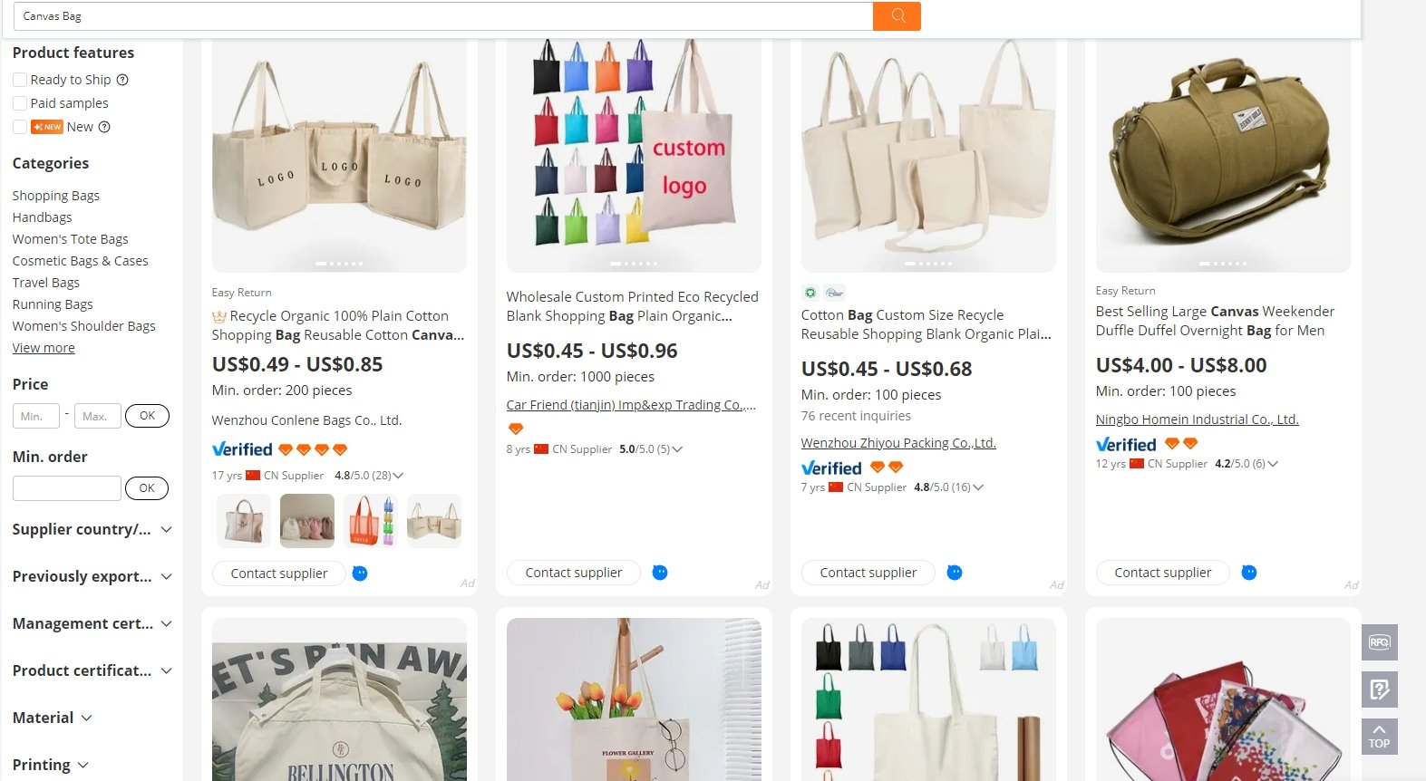How To Import Custom Canvas Bag and Tote Bags From China